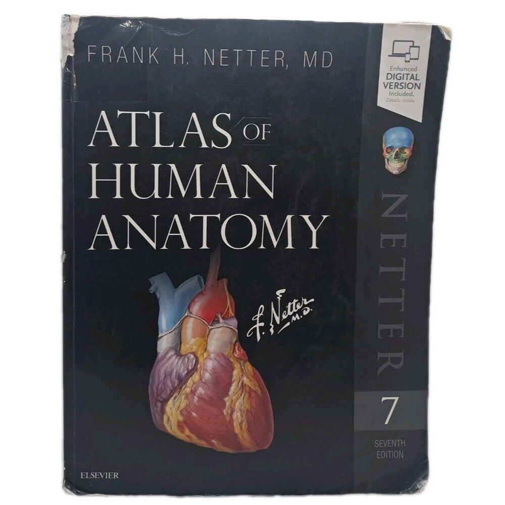 Netter’s Atlas of Human Anatomy 7th Edition by Frank H. Netter Good